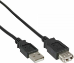 Kabel USB InLine USB-A - 1.8 m Czarny (34618B)