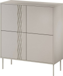 Cama MEBLE 4D chest of drawers TRESSE 100x40x110 cashmere matt