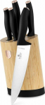 Berlinger Haus Set of knives Bh-2752 Black Rose W Bamboo Block