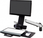 ERGOTRON SV SIT STAND COMBO ARM, POLISHED
