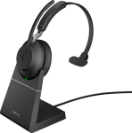 Jabra Headset Evolve2 65 UC Mono, with. Link 380a & Ladesta