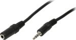 Logilink AudioVerl. 1x 3.5mm -> 1x 3.5mm St/Bu 3.00m bk
