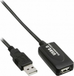 Kabel USB InLine USB-A - 5 m Czarny (34605I)