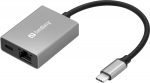 Sandberg USB-C Gigabit Adapter PD100W, USB-C Gigabit Adapter PD100W
