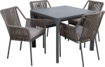 Garden furniture set CARVES table and 4 chairs