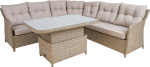 Garden furniture set PACIFIC table, corner sofa