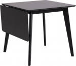 Dining table ROXBY 80/120x80xH76cm, black