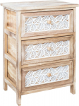 Chest of drawers KASEKE with 3 storage units 40x29x58cm, natural