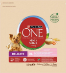 PUI PURINA One Sensitive Mini/Small Salmon with rice - dry dog food - 1.5kg