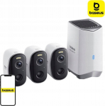 Baseus Security N1 2K 3x camera + base station - white