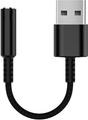 Equip Audio Cable 0.15 M 3.5Mm Usb, Type-A Black