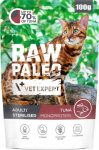 VETEXPERT Raw Paleo Adult Sterilised Tuna - wet cat food - 100g