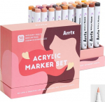 Acrylic Marker Pens ARRTX 30C, 30 Colours, Skin Tone