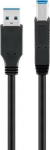 Wentronic goobay USB-kabel 25cm Sort