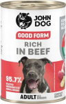 JOHN DOG Good form Rich in beef - wet dog food - 400g