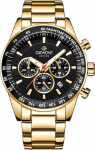 Giewont Chronograph Sapphire Men&rsquo;s Watch / gold/black