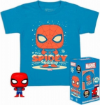 Funko Pocket Pop! & Tee (Child): Marvel - Holiday Spiderman Vinyl Figure & T-Shirt (XL)