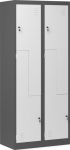 Jan Nowak Wardrobe type L JULIA, 800 x 1850 x 450 mm, anthracite-white
