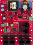 Switch PoE 6 port with integrated power supply ATTE IPB-5-10A-OF