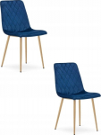 Leobert Krzesło TURIN - velvet garnet / wood color legs x 2
