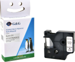 G&G Label tape compatible with Dymo D1/ S0720780/ 43613