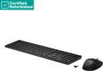 RENEW GOLD HP 655 Wireless Mouse Keyboard Combo, spill resistant - Black - US ENG