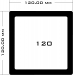 Demciflex Dust filter for XSPC EX 120 - schwarz/schwarz