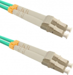 Qoltec Patchcord światłowodowy LC/UPC-LC/UPC | MM | 50/125 | OM3 | 3m
