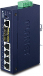 Planet IP30 Industrial L2+/L4 4-Port 1000T + 2-Port 100/1000X SFP Full Managed Switch (-40 to 75 C, dual redundant power input on 12~48VDC terminal block, ERPS Ring, 1588, Modbus TCP, Cybersecurity features, IPv4/IPv6 Static Routing, supports CloudVi ...