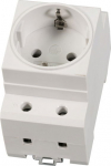 EFB Elektronik EFB outlet 1-compartment for DIN rail, grau