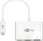 Wentronic Goobay USB-C multiport adapter HDMI, PD, hvid