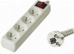Power Strip PremiumCord 4 jack 10 m White (pp4k10)