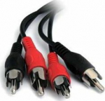 Cable PremiumCord RCA (Cinch) x2 - RCA (Cinch) x2 2m czarny (kjackcmm2-2)