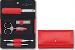 Zwilling Premium snap fastener leather case, red, 5 pcs