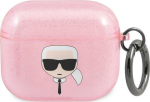 Karl Lagerfeld KLA3UKHGP AirPods 3 cover Glitter Karl`s Head / pink