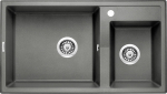 Sink Deante .ERIDAN ANTHRACITE METALLIC GRANITE 2K 880X500X200 + SPACE SAVER