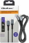 Qoltec Cable USB 2.0 typ C | USB 2.0 typ C 100W | QC 3.0| PD | 1.5m | Czarny