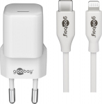 Wentronic Goobay 64575 - USB PD - Ladegeraet 5-20 V 3 A Lightning wei&szlig; - PC-/Server Netzteil - 30.000 W