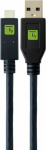 Kabel USB Techly USB-A - USB-C 0.5 m Czarny (ICOC MUSB31-CMAM05T)