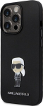 Karl Lagerfeld KLHCP13LSMHKNPK Silicone Ikonik Metal Pin for iPhone 13 Pro / 13 6.1" / black