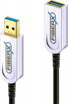 PureLink FiberX FX-I650-003 - 3 m - USB A - USB A - USB 3.2 Gen 1 (3.1 Gen 1) - 10000 Mbit/s - Schwarz - Silber