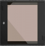 Extralink Premium EX.39342 12U 600x450 Czarna | Wardrobe rack | tool-free assembly, mounted on the wall