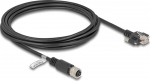 Delock Netzwerkkabel - 4-pole M12-D (W) zu RJ-45 (M)