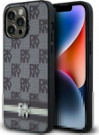 DKNY DKNY DKHCP14XPCPTSSK iPhone 14 Pro Max 6.7'' czarny/black hardcase Leather Checkered Mono Pattern & Printed Stripes