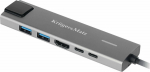 Kruger&Matz HUB USB Kruger&Matz Adapter (HUB) USB Type C on HDMI/2x USB3.0/2x USB Type C/RJ45