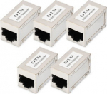 Digitus CAT 6A MOD COUP SHIELD 5X, FULL SHIELD RJ45 TO RJ45