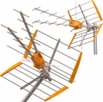 Antena Televes V+ MIX DVB-T2 U/V ref.149011 with amplifier