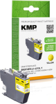 KMP Patrone Brother MFC-J1010DW LC421XLY yellow 500S. 7ml remanufactured