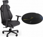 Endorfy Armchair Armchair Endorfy Meta BK czarny (EY8A005) + Floor Pad FP110C