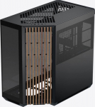APNX V1 PC-Geh&auml;use, Midi Tower, ATX, Tempered Glass - Holz, schwarz